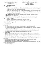 Đề cương ôn tập học kì 2 môn Toán lớp 7 năm 2020-2021 - Trường THCS Gia Thụy