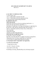 Đề cương ôn tập học kì 2 môn Ngữ văn lớp 10 năm 2019-2020 - Trường THPT Bắc Thăng Long