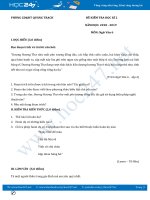 Đề kiểm tra HK2 năm 2019 môn Ngữ Văn 6 ( mã đề 02 ) - Phòng GD&ĐT Quảng Trạch