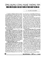 Ứng dụng công nghệ thông tin trong công tác quản lý đào tạo ở trường Kỹ thuật nghiệp vụ công an