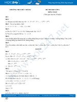 Bộ 5 đề thi HK2 môn Toán 6 có đáp án trường THCS Đức Thắng