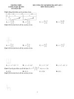 Đề cương ôn tập giữa học kì 1 môn Toán lớp 12 năm 2020-2021 - Trường THPT Lương Ngọc Quyến