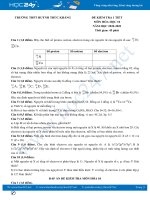 Đề kiểm tra 1 tiết môn Hóa học 10 có đáp án năm 2020 Trường THPT Huỳnh Thúc Kháng