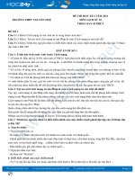 Bộ 5 đề thi HK2 môn Lịch Sử 10 năm 2021 có đáp án Trường THPT Nguyễn Huệ