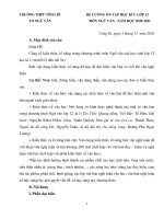 Đề cương ôn tập học kì 1 môn Ngữ văn lớp 12 năm 2020-2021 - Trường THPT Uông Bí