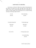 Luận văn thạc sĩ (kinh tế) phân tích các nhân tố ảnh hưởng đến sự hài lòng đối với công việc của nhân viên bệnh viện đa khoa tỉnh sóc trăng 