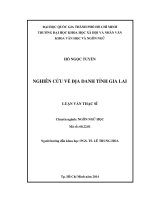 Nghiên cứu về địa danh tỉnh gia lai     
