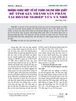 Những khác biệt về kế toán chi phí sản xuất để tính giá thành sản phẩm tại doanh nghiệp vừa và nhỏ