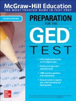 Preview McGrawHill Education Preparation for the GED Test, 4th Edition by McGraw Hill Editors (2021)