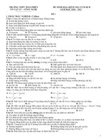 Đề cương ôn tập học kì 2 môn Vật lí lớp 10 năm 2020-2021 - Trường THPT Thái Phiên