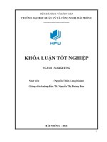 Thực trạng và giải pháp Marketing của công ty TNHH Thanh Tú (Khóa luận tốt nghiệp)