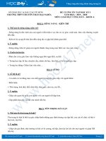 Đề cương ôn thi HK1 môn GDCD 6 năm học 2019 - 2020 Trường THPT Chuyên Trần Đại Nghĩa