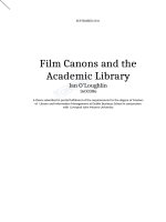 LUẬN văn THẠC sĩ (KINH tế) film canons and the academic library 