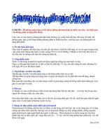 5 PHUONG PHAP TU NHIEN NGUA CAM CUM