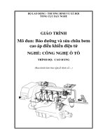 giáo trình bơm cao áp điều khiển điện tử   bảo dưỡng và sửa chữa bơm cao áp điều khiển điện tử 