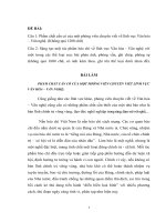 Câu 1: Phẩm chất cần có của một phóng viên chuyên viết về lĩnh vực Văn hóa – Văn nghệ. (Không quá 1200 chữ) Câu 2: Sáng tạo một tác phẩm báo chí về lĩnh vực Văn hóa  Văn nghệ với một trong các thể loại sau: bài phản ánh, phỏng vấn, ghi chép, phóng sự (khô