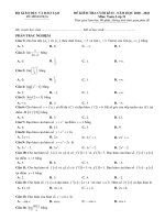 Đề cương ôn tập học kì 2 môn Toán lớp 11 năm 2020-2021 - Trường THPT Tôn Thất Tùng