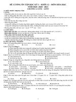 Đề cương ôn tập học kì 1 môn Hóa học lớp 12 năm 2020-2021 - Trường THPT Phúc Thọ