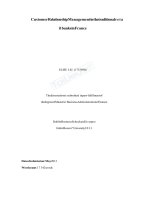 LUẬN văn THẠC sĩ (KINH tế) customer relationship management in the traditional retail banks in france 