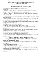 Đề cương ôn tập học kì 2 môn Lịch sử lớp 9 năm 2019-2020 - Trường THCS Phú An