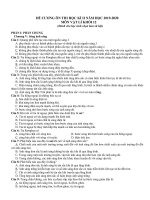 Đề cương ôn tập học kì 2 môn Vật lí lớp 12 năm 2019-2020 - Trường THPT Lấp Vò 2 (Ban KHXH)