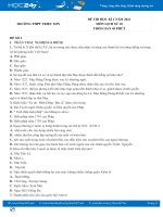 Bộ 5 đề thi HK2 môn Lịch Sử 10 năm 2021 có đáp án Trường THPT Triệu Sơn