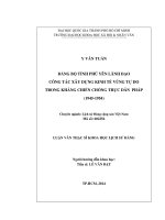 Đảng bộ tỉnh phú yên lãnh đạo công tác xây dựng kinh tế vùng tự do trong kháng chiến chống thực dân pháp (1945 1954)     