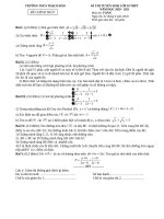 Đề thi thử vào lớp 10 môn Toán năm 2020-2021 có đáp án - Trường THCS Thạch Bàn