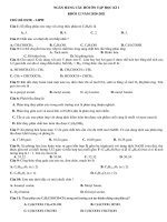 Đề cương ôn tập học kì 1 môn Hóa học lớp 12 năm 2020-2021 - Trường THPT Uông Bí