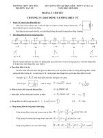 Đề cương ôn tập học kì 2 môn Vật lí lớp 12 năm 2019-2020 - Trường THPT Yên Hòa