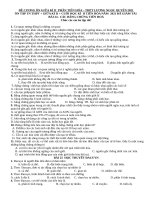 Đề cương ôn tập học kì 2 môn Sinh học lớp 12 năm 2020-2021 - Trường THPT Lương Ngọc Quyến