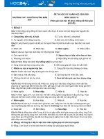 Bộ 5 đề thi HK2 môn GDCD 10 có đáp án năm 2021 Trường THPT Chuyên Huỳnh Mẫn Đạt