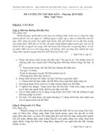 Đề cương ôn tập học kì 2 môn Ngữ văn lớp 6 năm 2019-2020 - Trường THCS Phú An