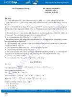 Bộ đề thi HSG môn Hóa học 9 năm 2020-2021 có đáp án Trường THCS Cẩm Lệ