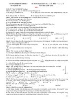 Đề cương ôn tập học kì 2 môn Vật lí lớp 11 năm 2020-2021 - Trường THPT Thái Phiên