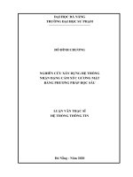 Nghiên cứu xây dựng hệ thống nhận dạng cảm xúc gương mặt bằng phương pháp học sâu  