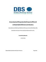LUẬN văn THẠC sĩ (KINH tế) an analysis of the potential impact of brexit on the irish life science industry 