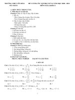 Đề cương ôn tập học kì 2 môn Toán lớp 11 năm 2020-2021 - Trường THPT Yên Hòa
