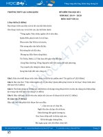 Đề kiểm tra HK2 năm 2020 môn Ngữ Văn 10 - Trường THPT Lạc Long Quân (Đề số 2)