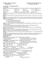 Đề cương ôn tập học kì 2 môn Hóa học lớp 10 năm 2019-2020 - Trường THPT Ngô Quyền