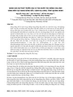 Đánh giá sự phát triển của vi tảo dưới tác động của ánh sáng đèn tại hang Sửng Sốt, vịnh Hạ Long, tỉnh Quảng Ninh