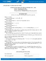 Đề thi tuyến sinh lớp 10 môn Toán năm 2019 Sở GD&ĐT Tây Ninh có đáp án