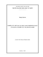 Luận văn thạc sĩ nghiên cứu chế tạo vật liệu nano composite fe2o3 c ứng dụng làm điện cực âm cho pin fe khí 