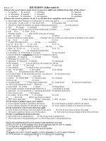 Đề cương ôn tập giữa học kì 1 môn Tiếng Anh lớp 12 năm 2020-2021 - Trường THPT Tôn Thất Tùng