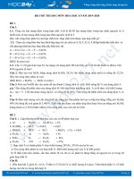 Bộ 5 đề thi HSG môn Hóa học 8 năm 2019-2020