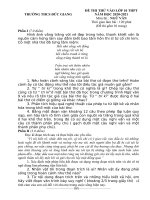 Đề thi thử vào lớp 10 môn Ngữ văn năm 2020-2021 có đáp án - Trường THCS Đức Giang