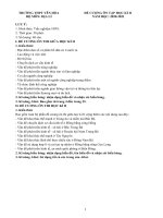 Đề cương ôn tập học kì 2 môn Địa lí lớp 12 năm 2020-2021 - Trường THPT Yên Hòa