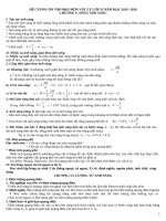 Đề cương ôn tập học kì 2 môn Vật lí lớp 12 năm 2019-2020 - Trường THPT Phúc Thọ