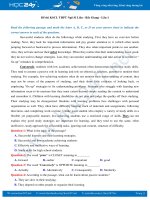 Đề thi thử THPT QG năm 2018 môn Tiếng Anh - THPT Ngô Sĩ Liên Bắc Giang