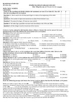Đề cương ôn tập giữa học kì 2 môn Tiếng Anh lớp 12 năm 2020-2021 - Trường THPT Tôn Thất Tùng